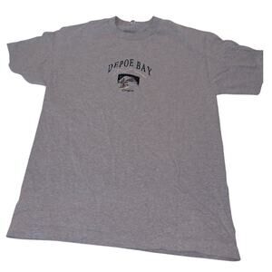 VINTAGE Depoe Bay Oregon Coast T-Shirt ALSTYLE Gray Size L
